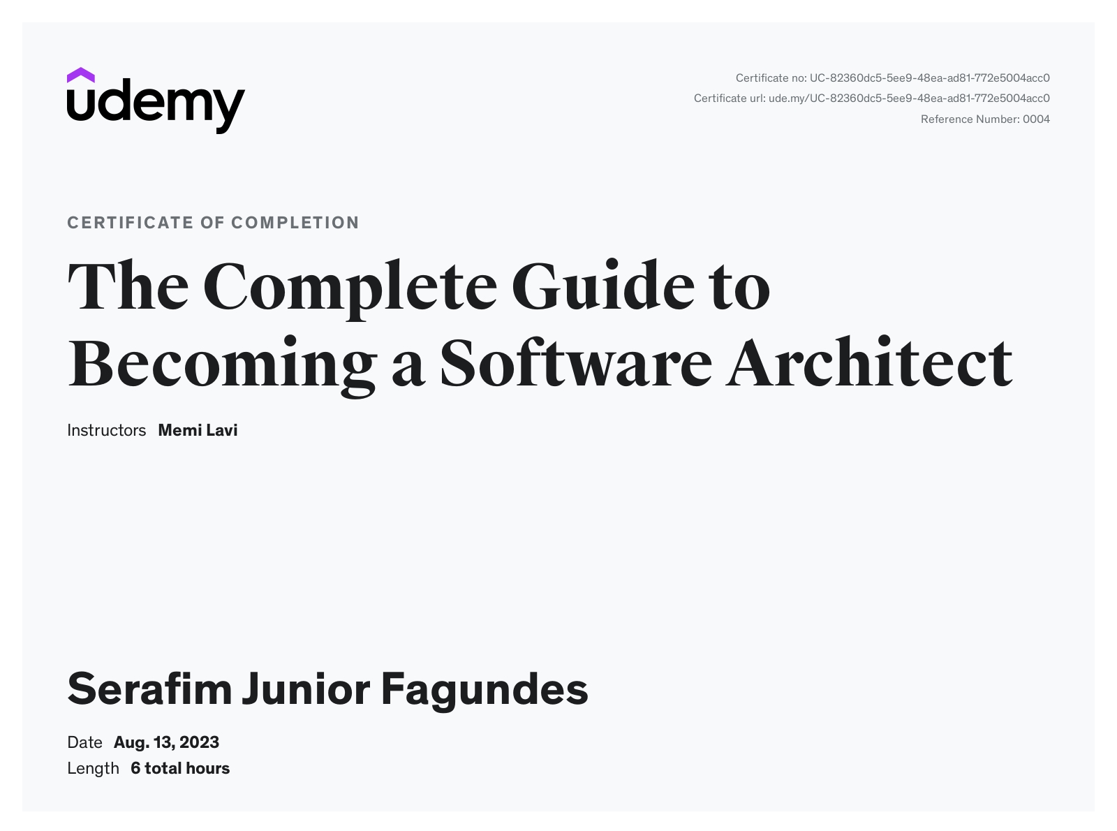 Complete Guide to Become Software Architect certificate